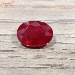 Certified Oval Shape 5 Carat Loose Ruby Gemstone (Manik)