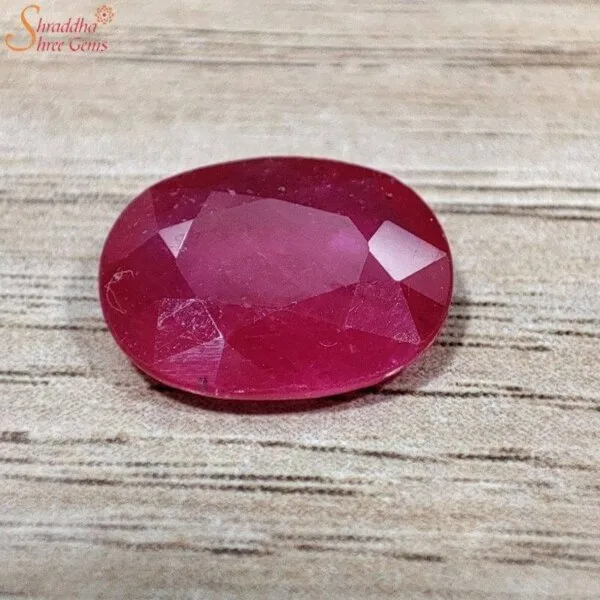 Oval Shape 4 Carat Loose Ruby Gemstone (Manik)