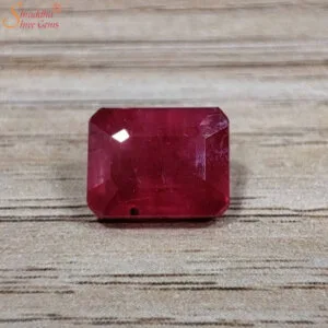 Emerald Shape 6 Carat Loose Ruby Gemstone (Manik)