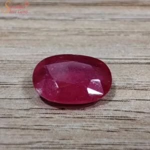 Oval Shape 6 Carat Loose Ruby Gemstone (Manik)