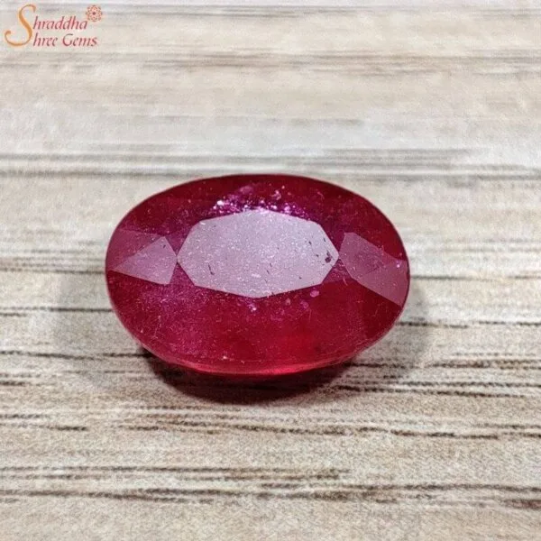 Certified 6 Carat Loose Ruby Gemstone (Manik)