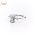 Radian Shape Moissanite Diamond Wedding Ring