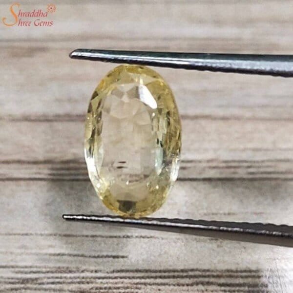 Natural Ceylon Yellow Sapphire Gemstone