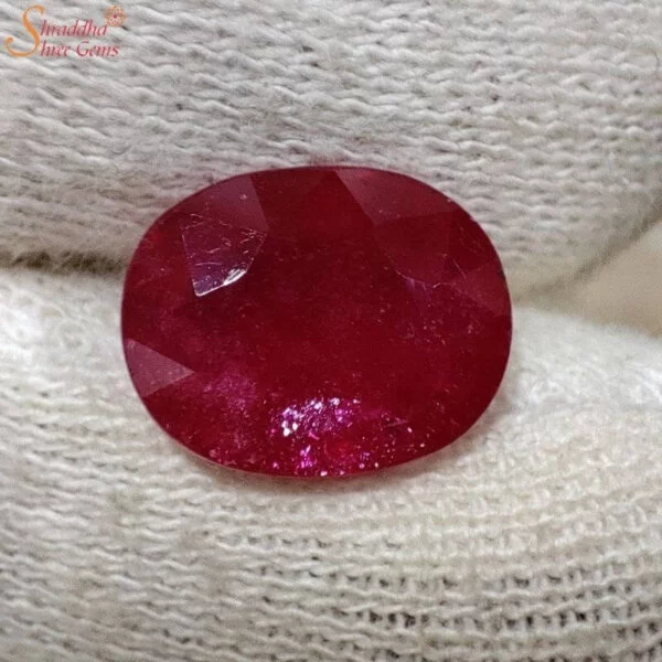 Certified 6 Carat Loose Ruby Gemstone (Manik)