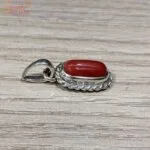 Natural Coral Pendant, Moonga Pendant