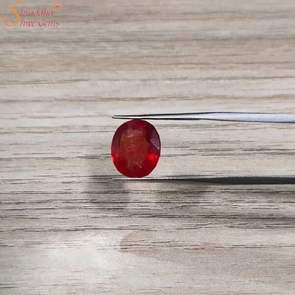 Natural 6 Carat Red Sapphire Gemstone