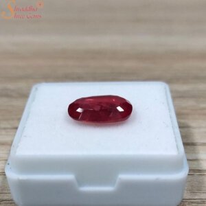 3 Carat Loose Red Sapphire Gemstone