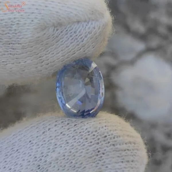 6 Carat Ceylon Blue Sapphire (Neelam) Gemstone