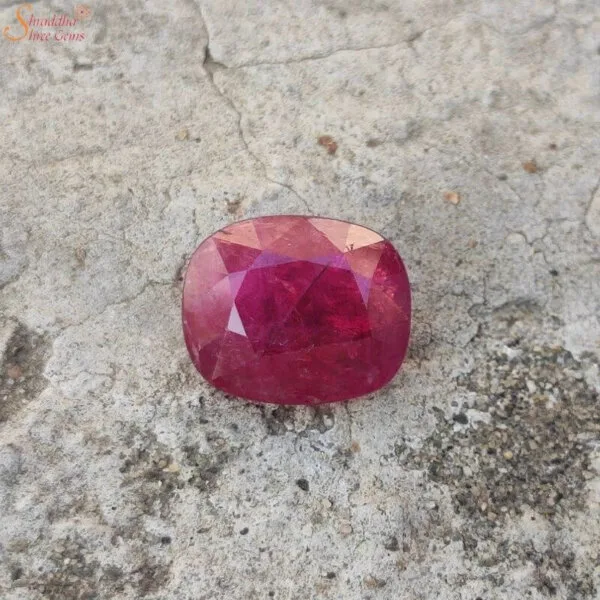 Certified 7 Carat Ruby (Manik) Gemstone