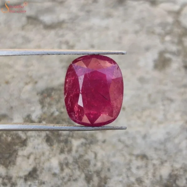 Certified 7 Carat Ruby (Manik) Gemstone