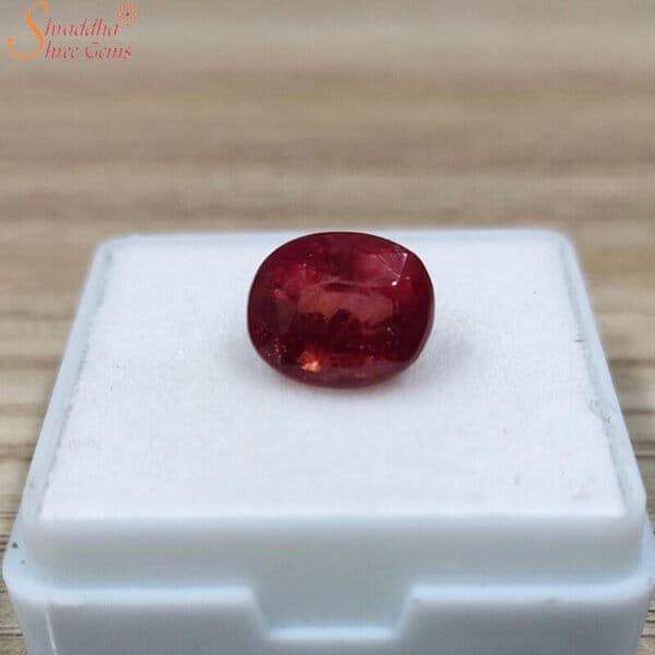 Natural 4 Carat Red Sapphire Gemstone