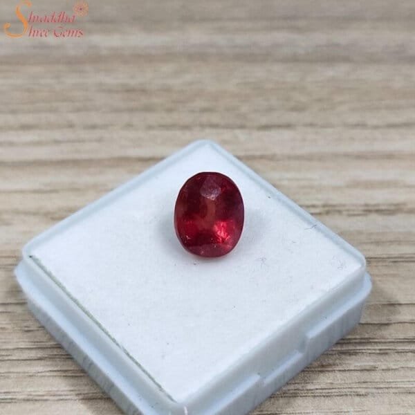 Natural 4 Carat Red Sapphire Gemstone