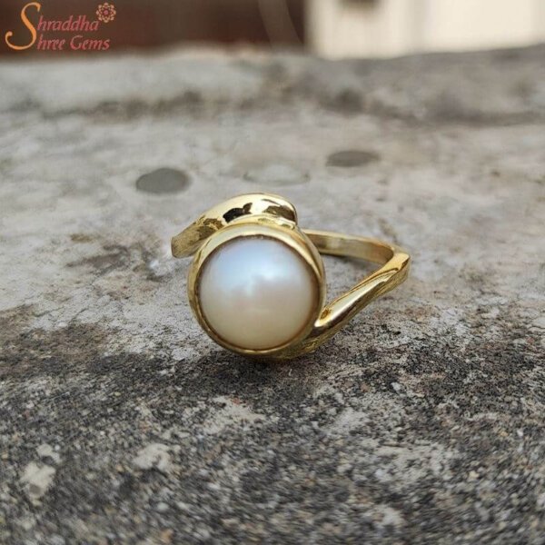 Delina Ornate Pearl Ring | Timeless Pearl Rings For Her | CaratLane