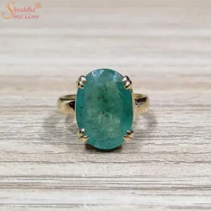 Natural Emerald (Panna) Gemstone Ring