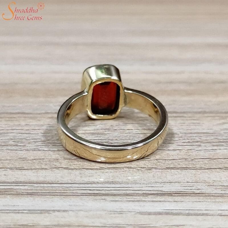 Buy BL Fedput Gomed Ring 8.25 Ratti Silver Plated Natural and Certified  Hessonite Garnet (Gomed) Astrological Gemstone Adjustable for Men and Women  Online In India At Discounted Prices