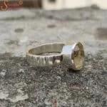 certified citrine (sunela) gemstone ring