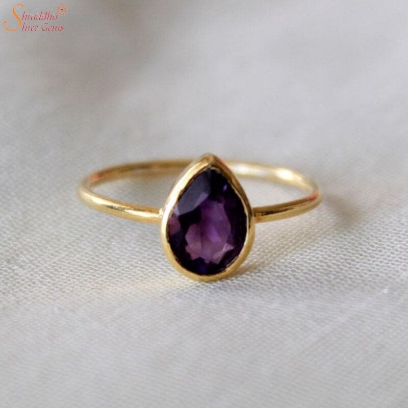 Buy Anuj Sales 18.00 Ratti 17.50 Carat Amethyst Silver Plated Ring Katela  Ring Original Certified Natural Amethyst Stone Ring Astrological Birthstone  Adjustable Ring Size 16-24 for Men and Women,s at Amazon.in