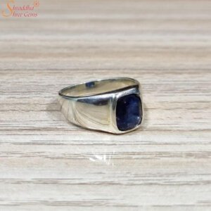 Natural Blue Sapphire (Neelam) Ring
