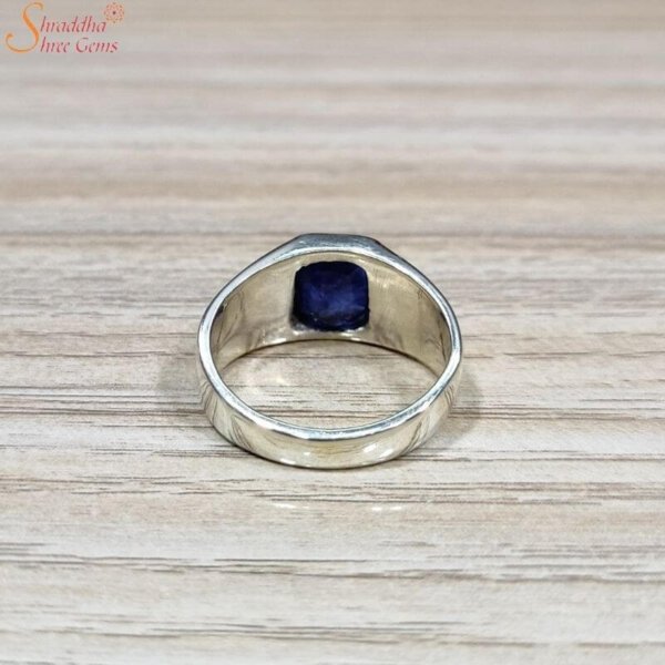 Mens Natural Blue Sapphire Ring Original Neelam Stone Ring Real Neelam  Stone Ring Genuine Blue Sapphire Ring for Mens Natural Sapphire Gems - Etsy