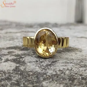 Natural Citrine (Sunela) Ring