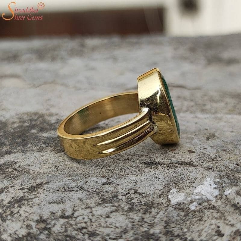 Buy Natural Emerald Gold Men Ring Men's Jewellery May Birthstone Emerald/ panna Gemstone Ring Gift for Father's Promise Ring Promise Ring Online in  India - Etsy