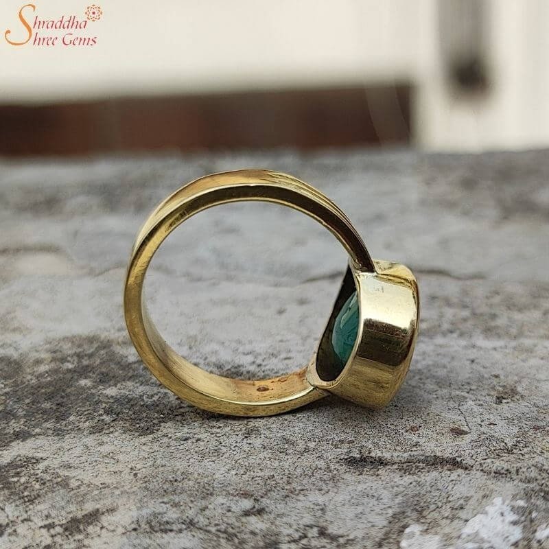 Emerald (Panna) 7.25 Ratti Ashtadhatu Rashi Ratna Ring with original L –  VOYLLA