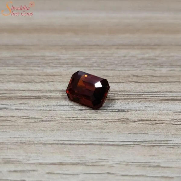 Certified 6 Carat Hessonite Garnet Gemstone (Gomed)