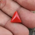 Triangle Shape 13 Carat Coral (Munga) Gemstone