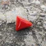 Triangle Shape 13 Carat Coral (Munga) Gemstone
