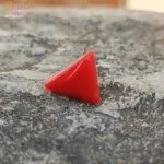 Triangle Shape 13 Carat Coral (Munga) Gemstone
