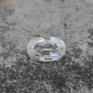 8 Carat Natural White Zircon Gemstone