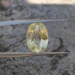 Oval Shape 9 Carat Yellow Sapphire Gemstone