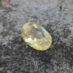 Oval Shape 9 Carat Yellow Sapphire Gemstone