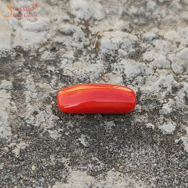Certified 6 Carat Coral (Munga) Gemstone