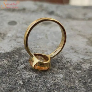 Certified Yellow Sapphire (Pukhraj) Gemstone Ring