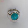 adjustable turquoise firoza gemstone ring