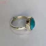 adjustable turquoise firoza gemstone ring