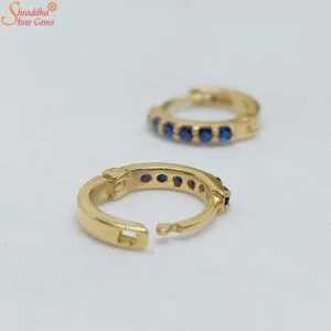 blue gemstone earrings