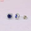 blue sapphire gemstone studs