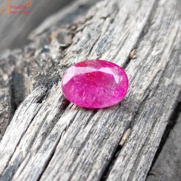 Burmese ruby gemstone