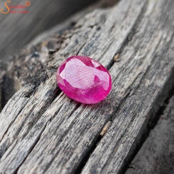 Burmese ruby gemstone