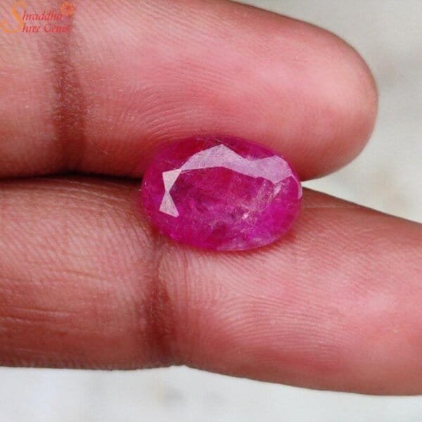 Burmese ruby gemstone