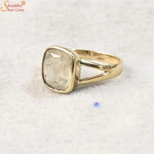 high quality yellow sapphire ring