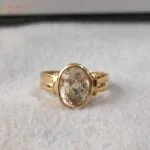 high quality yellow sapphire ring in panchdhatu