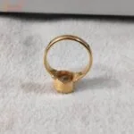 high quality yellow sapphire ring in panchdhatu