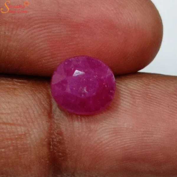 loose mozambique ruby gemstone