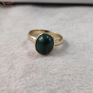 malachite gemstone ring
