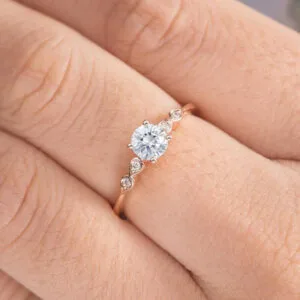 moissanite engagement ring