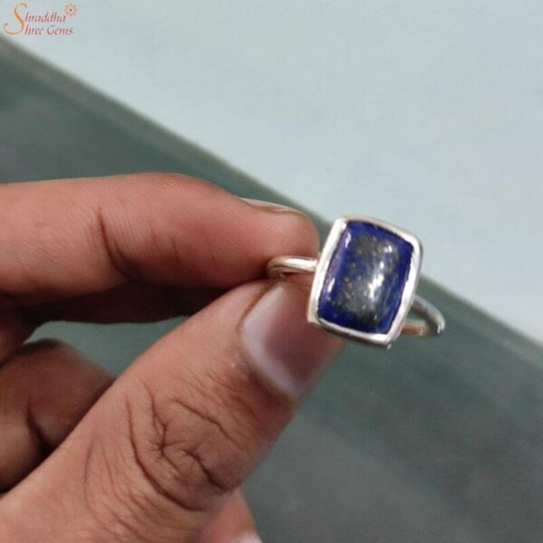 natural lapis lazuli gemstone ring