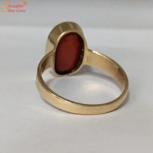 natural coral ring